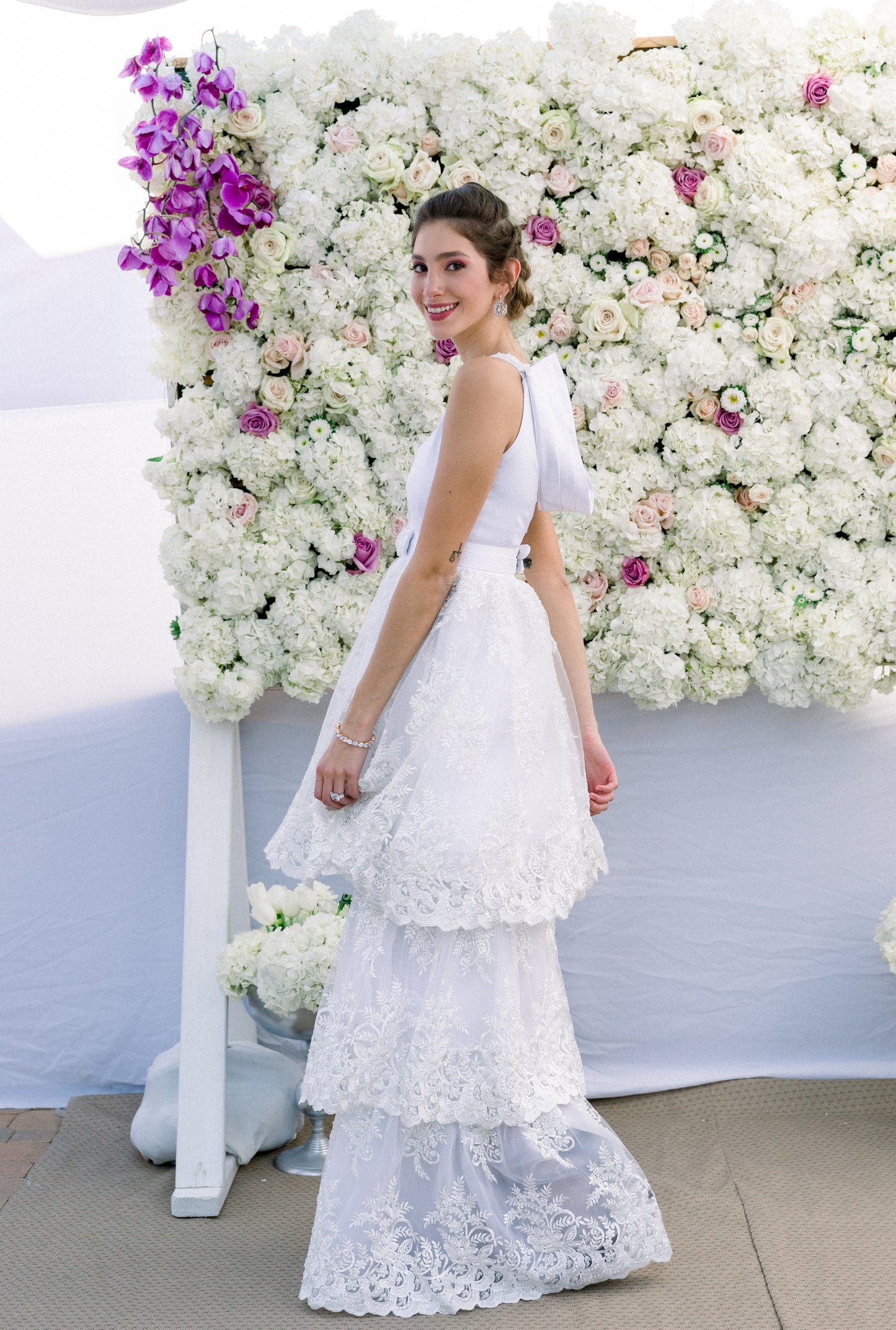 M. GACITUA Three Sisters Tiered Dress