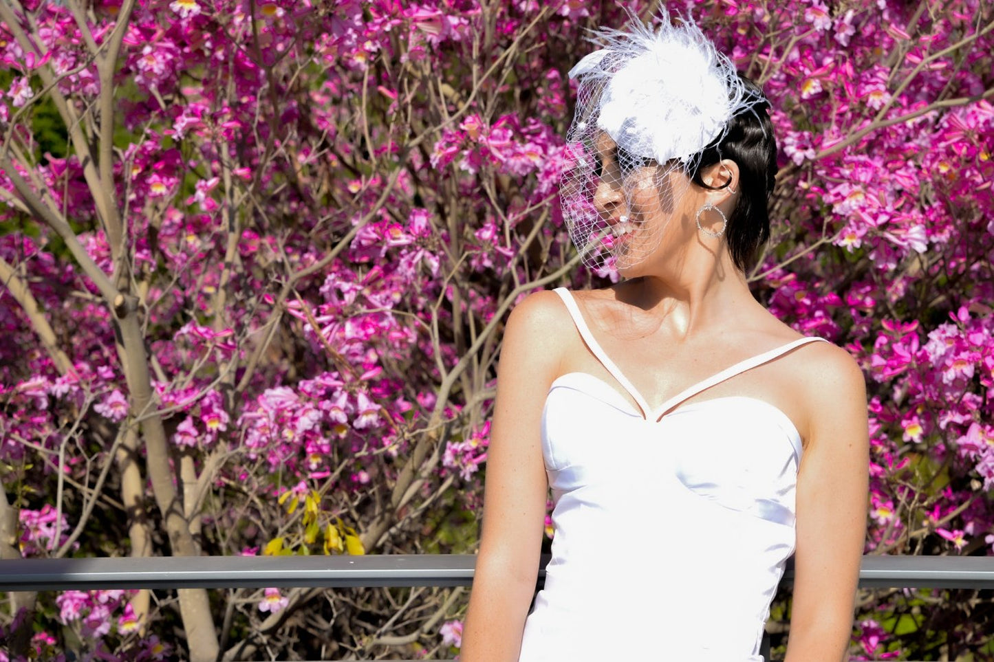 White White Bridal Gown with tulle